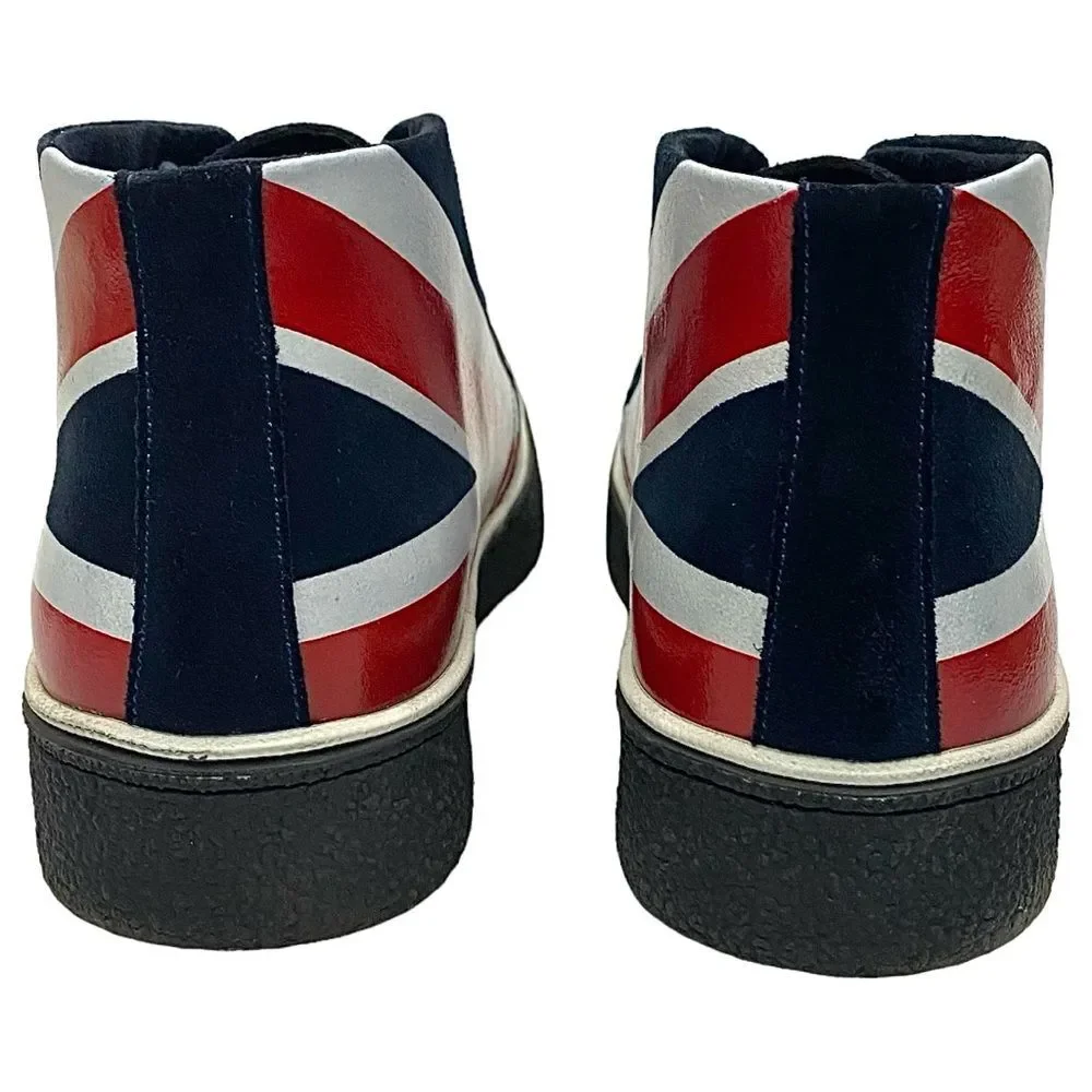 British Walkers Playboy Union Jack Chukka Boots Men’s Size 11 M/W | Multicolor